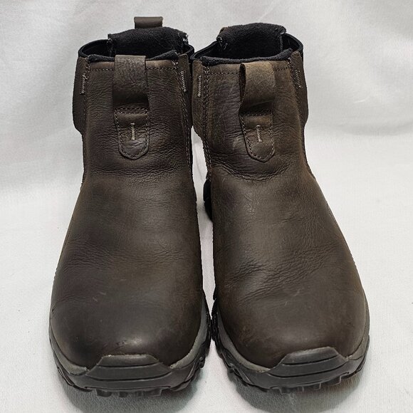Merrell Moab Adventure Chelsea Boots Brown Leather J88453 Waterproof Mens Size 8 - Picture 2 of 13